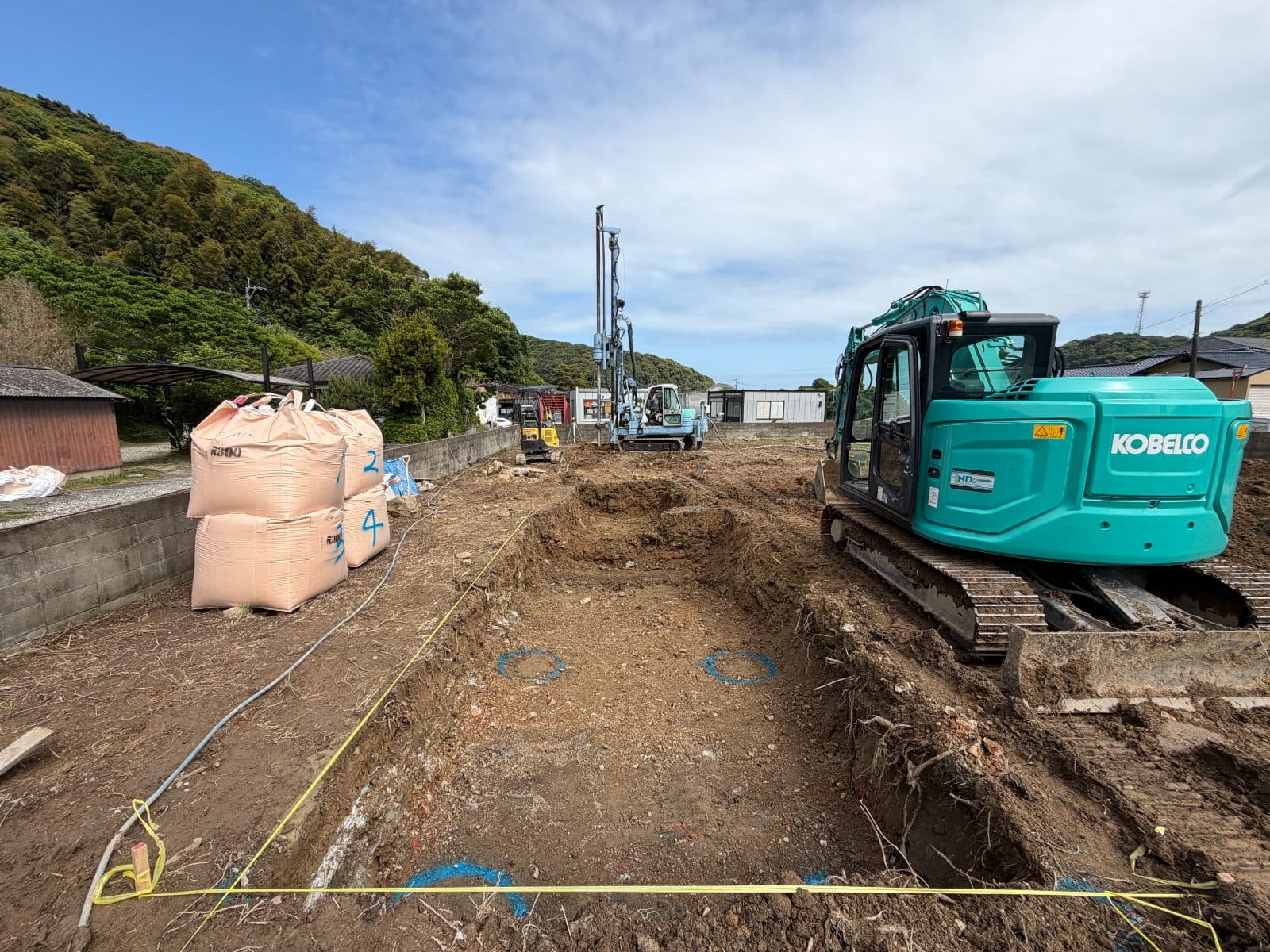 蓄電池基礎下 地盤改良工事 1